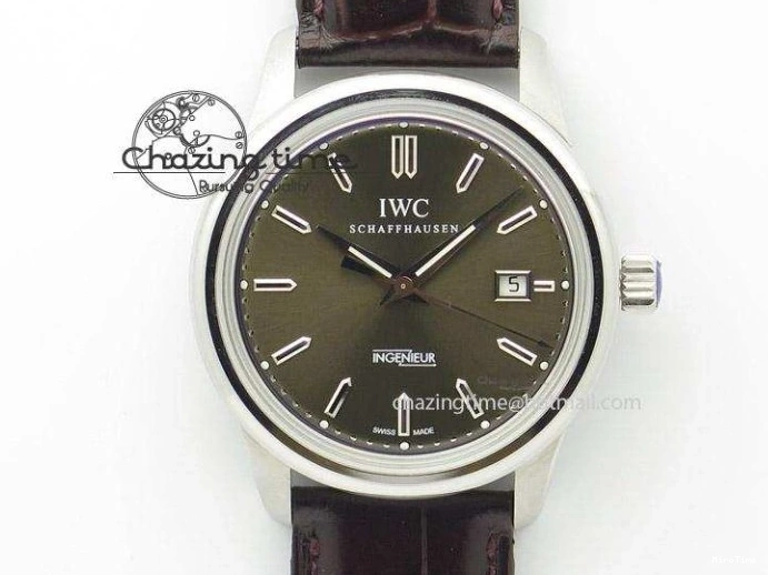 MIROTIME 0722 Neat Da Vinci IW356601 RG MKF 1:1 Best Edition White Dial On Brown Leather Strap A 7230
